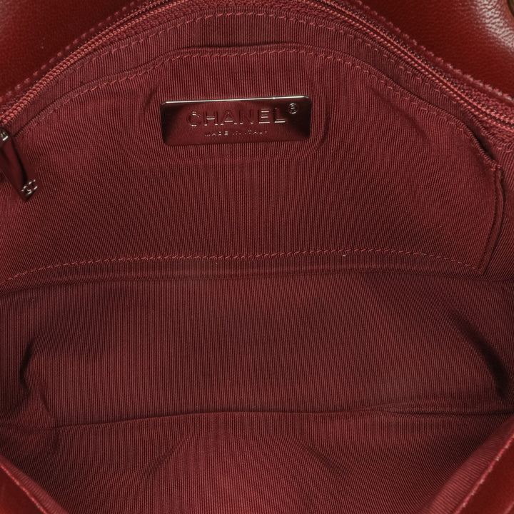 CC Quilted Lambskin Single Flap Red - Gaby Paris