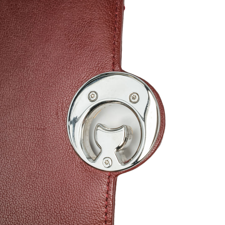 CC Quilted Lambskin Single Flap Red - Gaby Paris