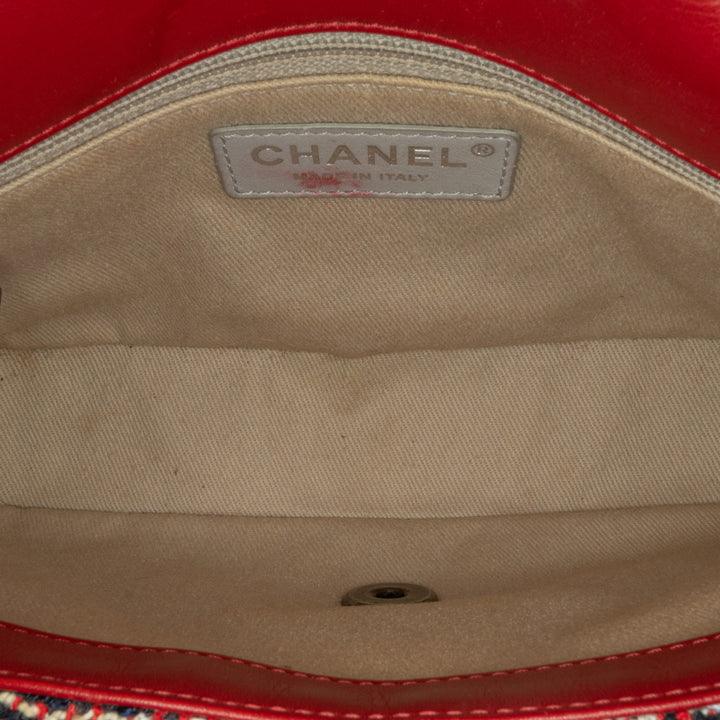 Chanel CC Quilted Tweed Simple rabat Bleu – GABY PARIS Authentique