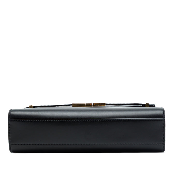 Saint Laurent Manhattan Sac Moyen Cuir de veau lisse Noir – vue 3 – GABY PARIS
