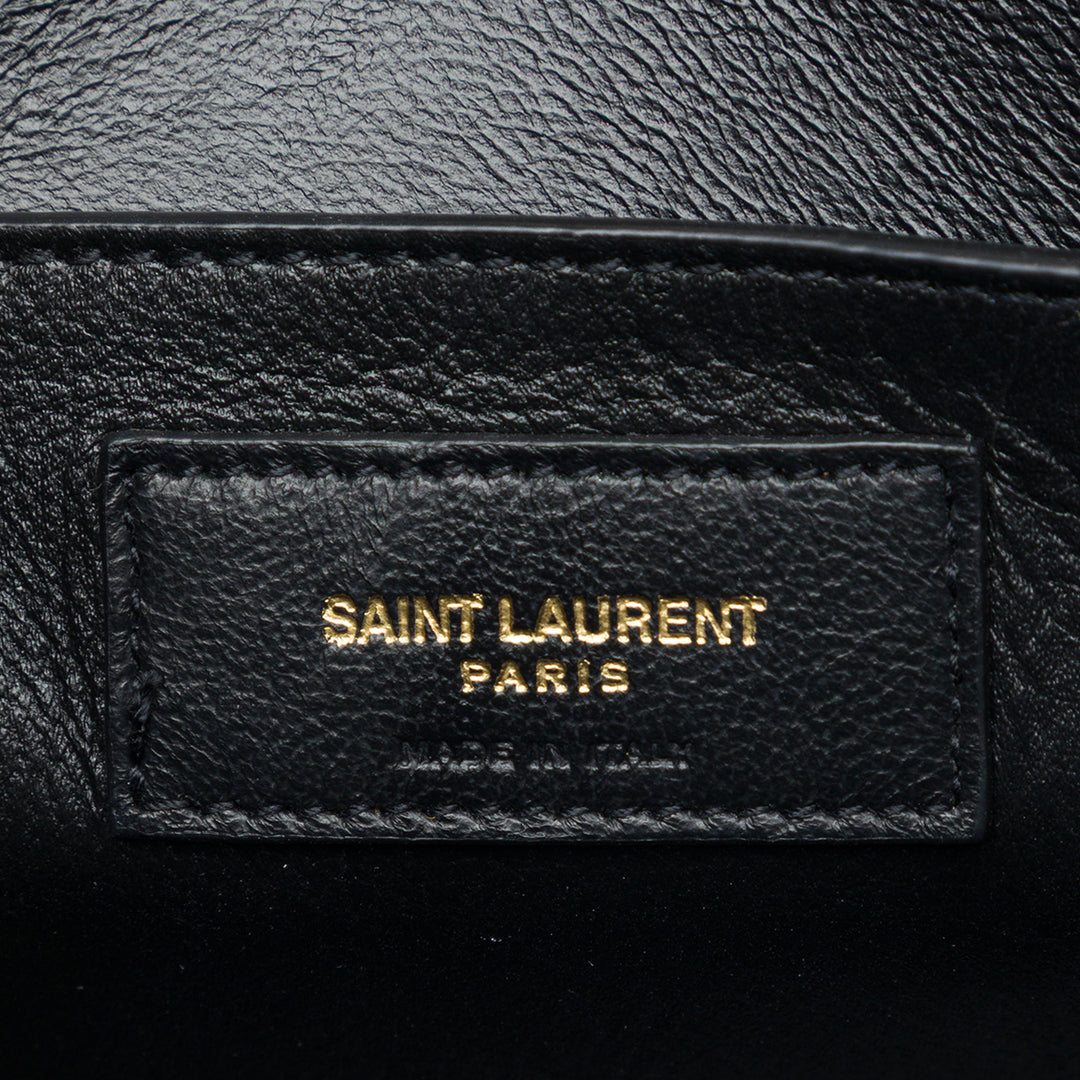 Saint Laurent Manhattan Sac Moyen Cuir de veau lisse Noir – vue 5 – GABY PARIS