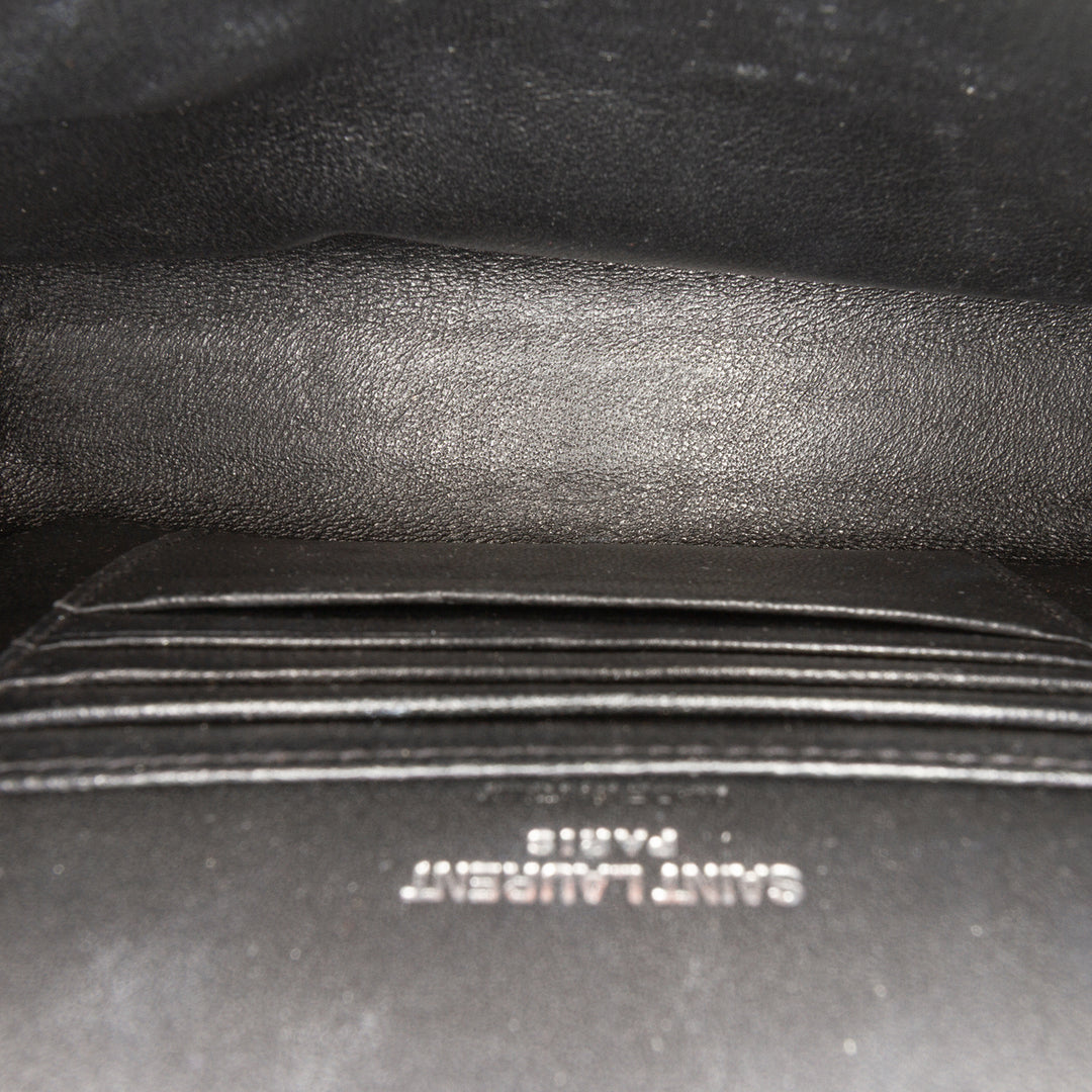 Saint Laurent Croc embossé Cuir Monogram Kate Sac ceinture