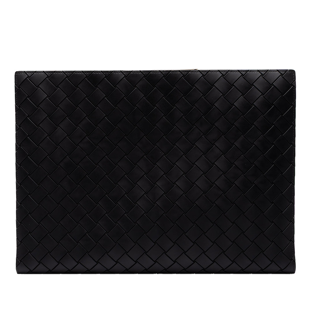 Bottega Veneta Étui Intrecciomirage Document Noir – vue principale – GABY PARIS