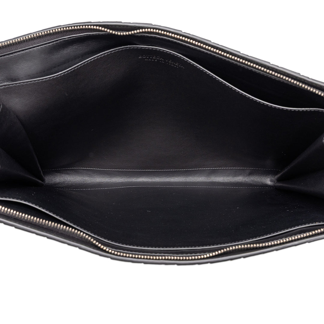 Bottega Veneta Étui Intrecciomirage Document Noir – vue 4 – GABY PARIS
