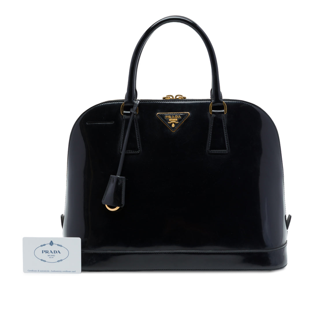 Prada Sac à main Spazzolato Promenade Moyen Noir – vue 7 – GABY PARIS