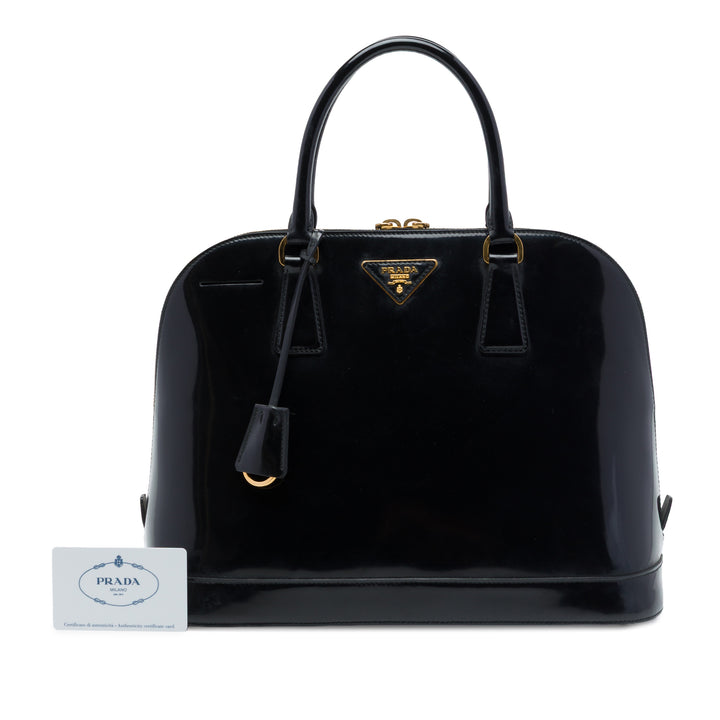 Prada Sac à main Spazzolato Promenade Moyen Noir – vue 7 – GABY PARIS