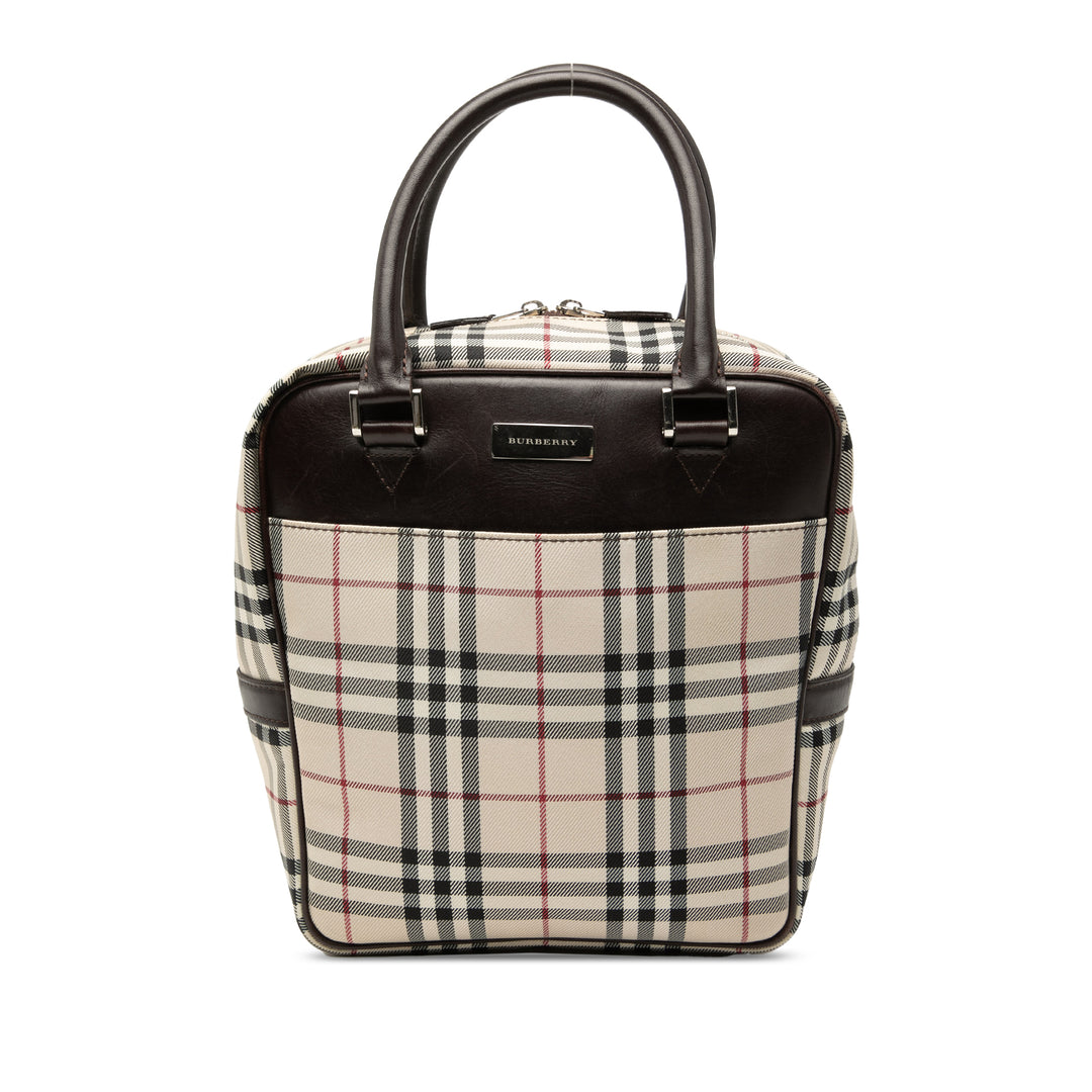 Burberry Sac à main House Check Beige – vue principale – GABY PARIS