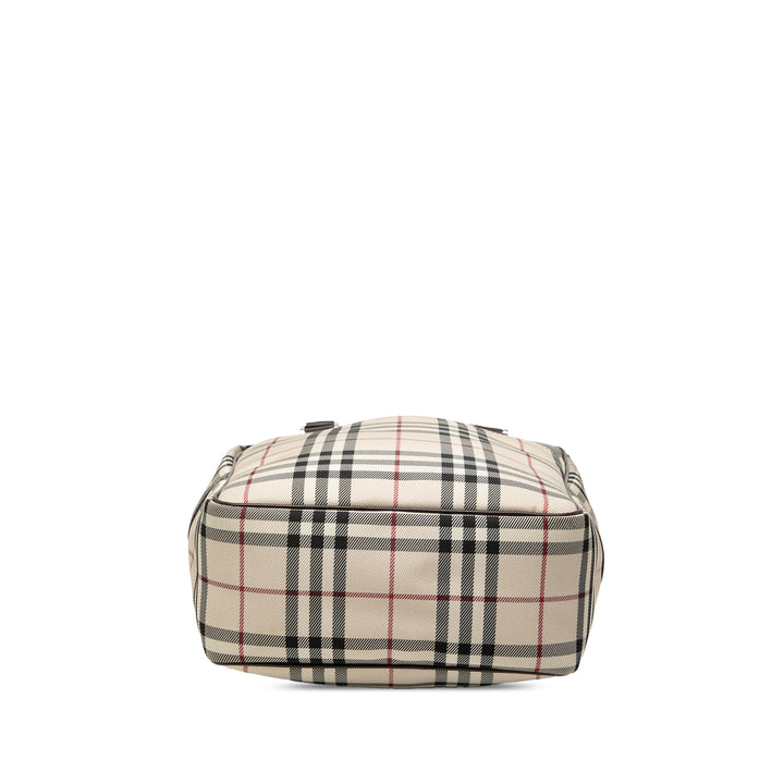 Burberry Sac à main House Check Beige – vue 3 – GABY PARIS