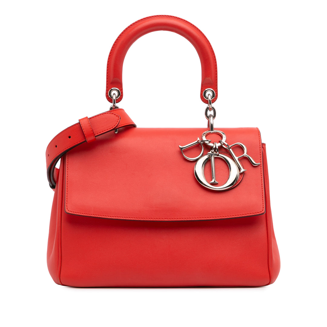 Small Leather Be Dior Flap Red - Gaby Paris
