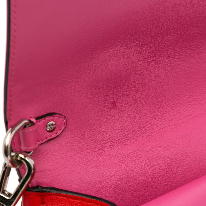 Small Leather Be Dior Flap Red - Gaby Paris
