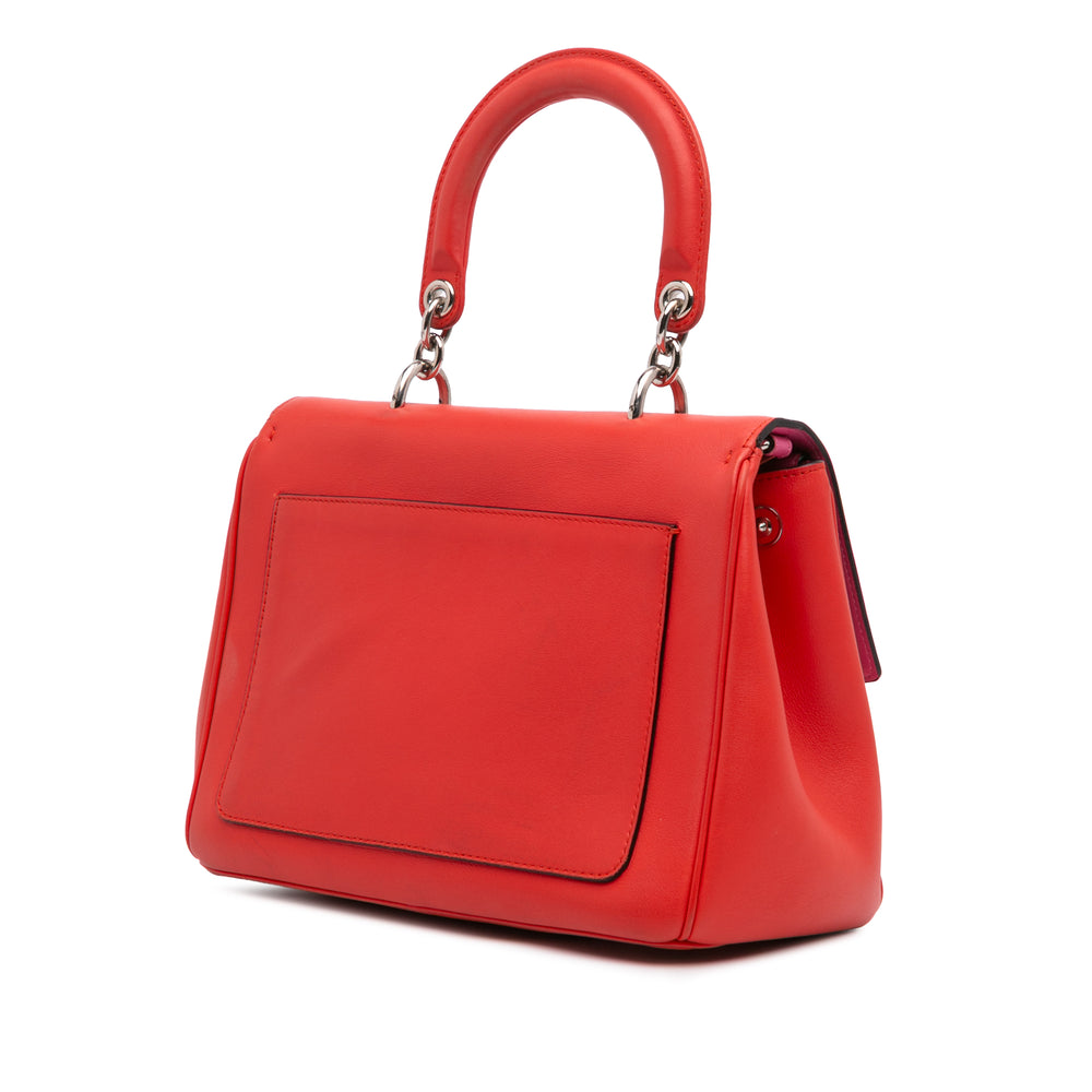 Small Leather Be Dior Flap Red - Gaby Paris