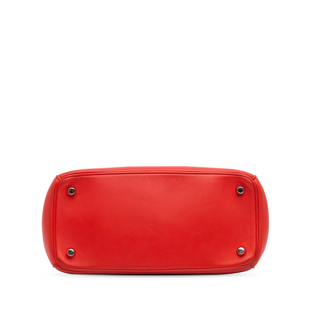 Small Leather Be Dior Flap Red - Gaby Paris