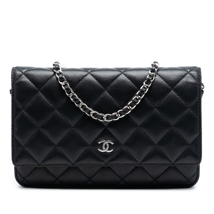 Chanel CC Matelassé Cuir d’agneau Wallet on Chain