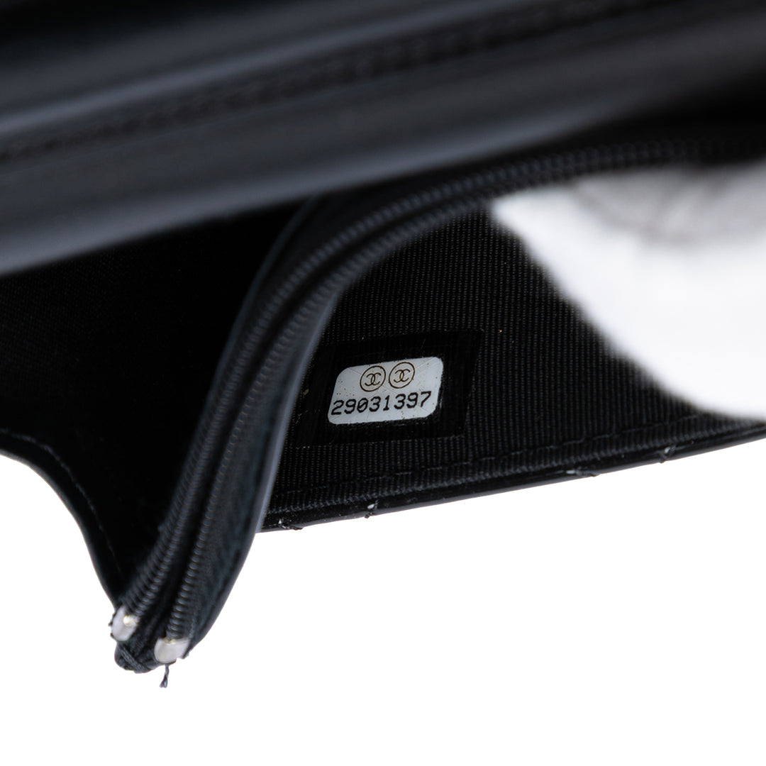 Chanel CC Bicolor Matelassé Cuir verni Wallet on Chain