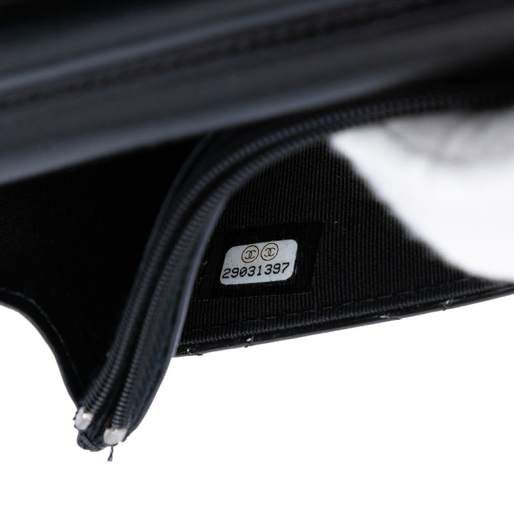 Chanel CC Bicolor Matelassé Cuir verni Wallet on Chain