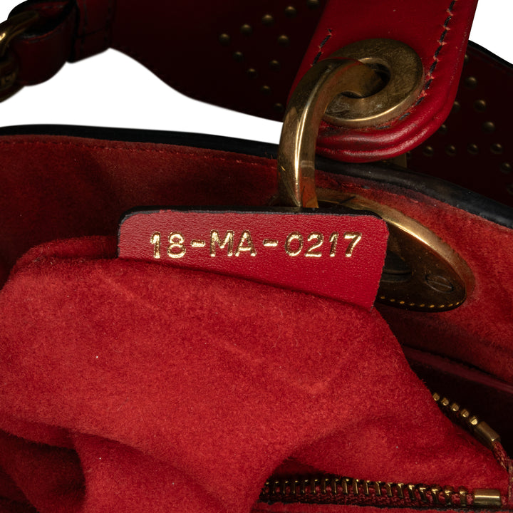 Dior Small Cuir d’agneau Cannage clouté souple Lady Dior