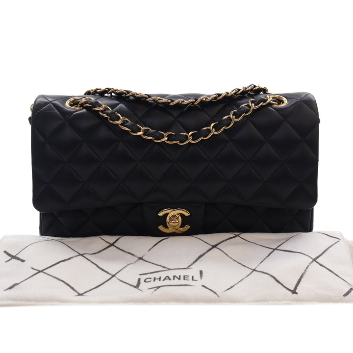 Chanel Medium Classic Cuir d’agneau Double rabat