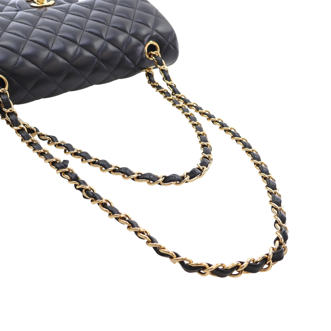 Chanel Medium Classic Cuir d’agneau Double rabat