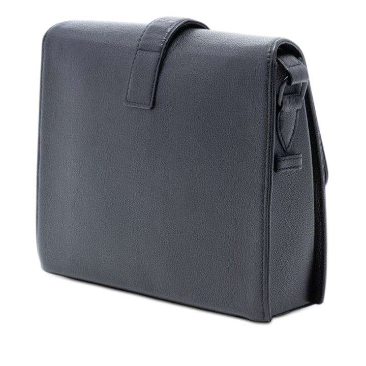 Chanel grainé à rabat Sac Cuir de veau grainé
