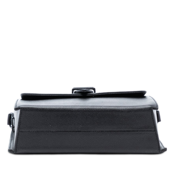 Chanel grainé à rabat Sac Cuir de veau grainé