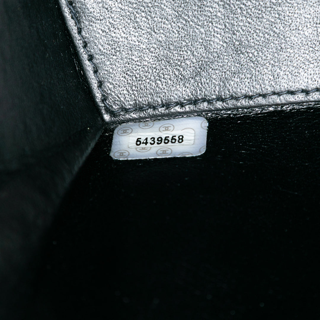 Chanel grainé à rabat Sac Cuir de veau grainé