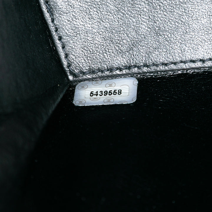 Chanel grainé à rabat Sac Cuir de veau grainé