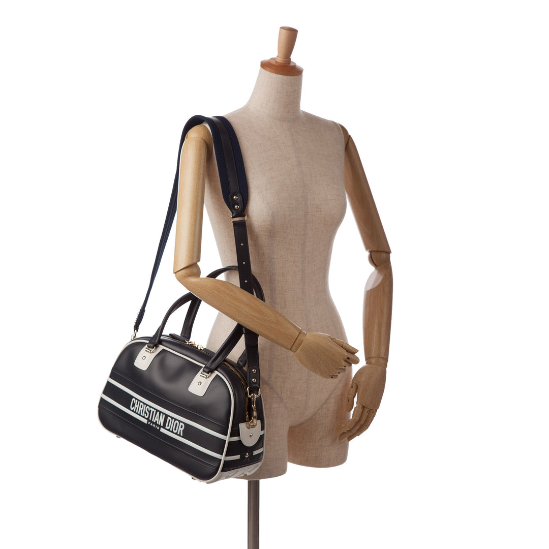 Medium Dior Vibe Bowling Bag Black - Gaby Paris