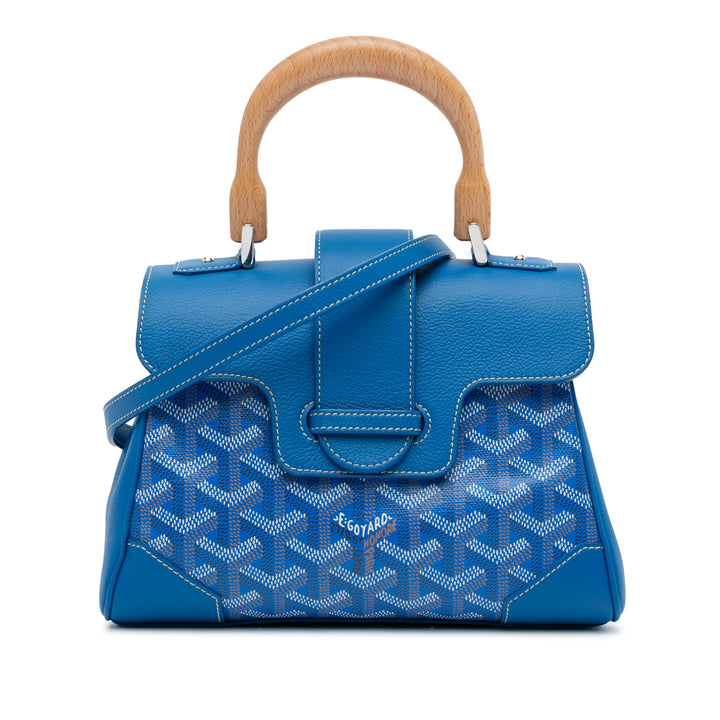 Mini Goyardine Saigon Souple Blue - Gaby Paris