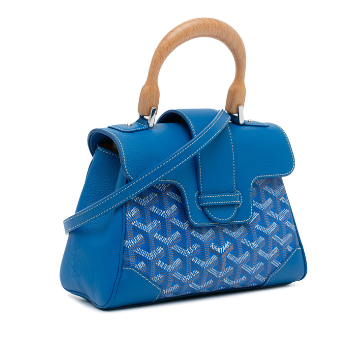 Mini Goyardine Saigon Souple Blue - Gaby Paris