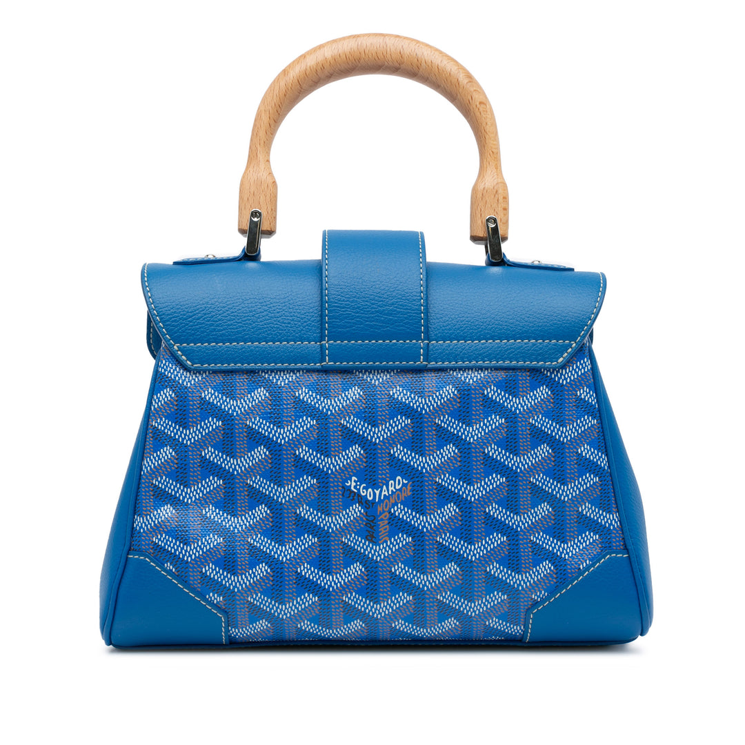 Mini Goyardine Saigon Souple Blue - Gaby Paris