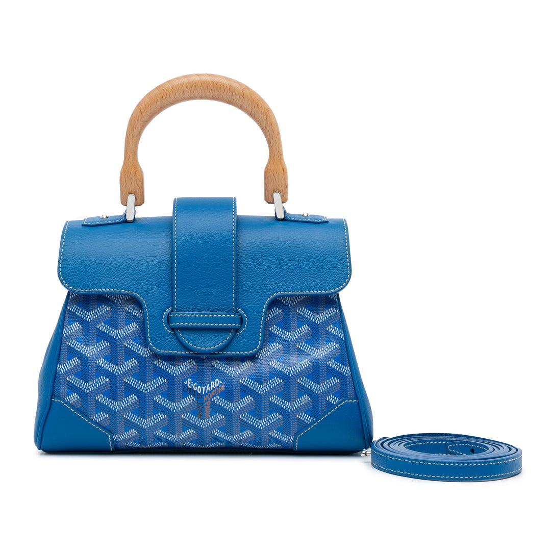 Mini Goyardine Saigon Souple Blue - Gaby Paris