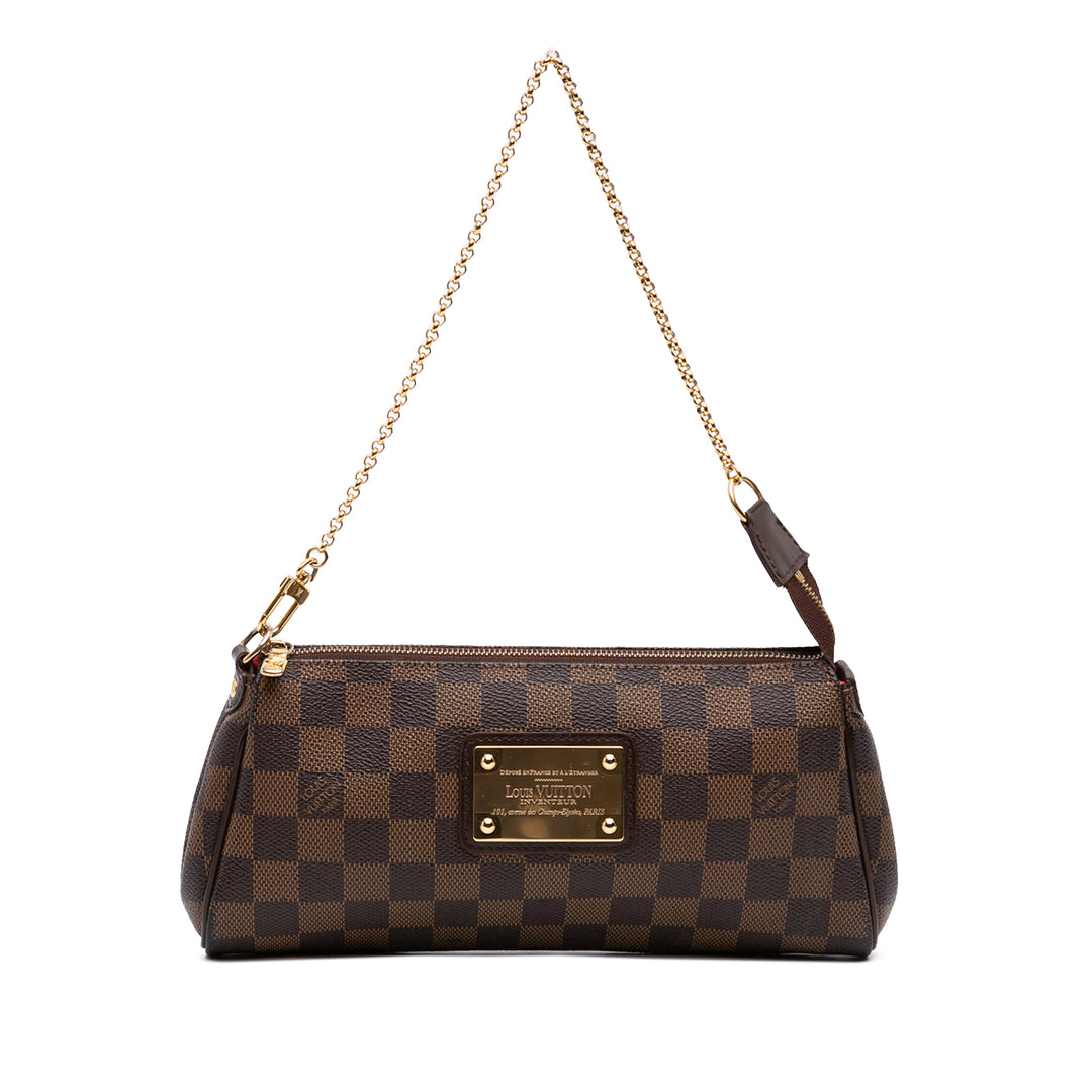 Louis Vuitton Eva Damier Ébène Marron – vue principale – GABY PARIS