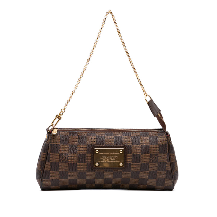 Louis Vuitton Eva Damier Ébène Marron – vue principale – GABY PARIS