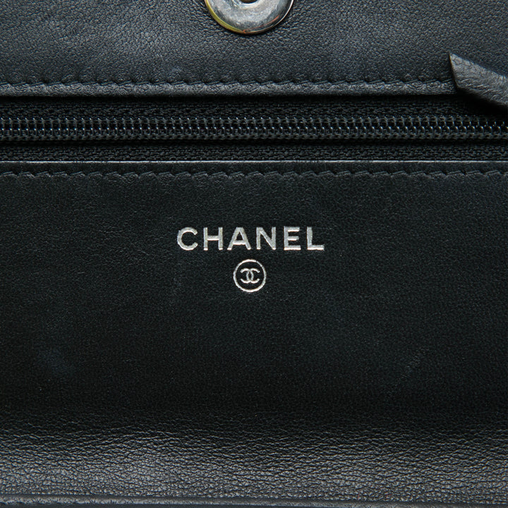 Chanel CC Wild Stitch Wallet on Chain Cuir d'agneau Noir – vue 5 – GABY PARIS