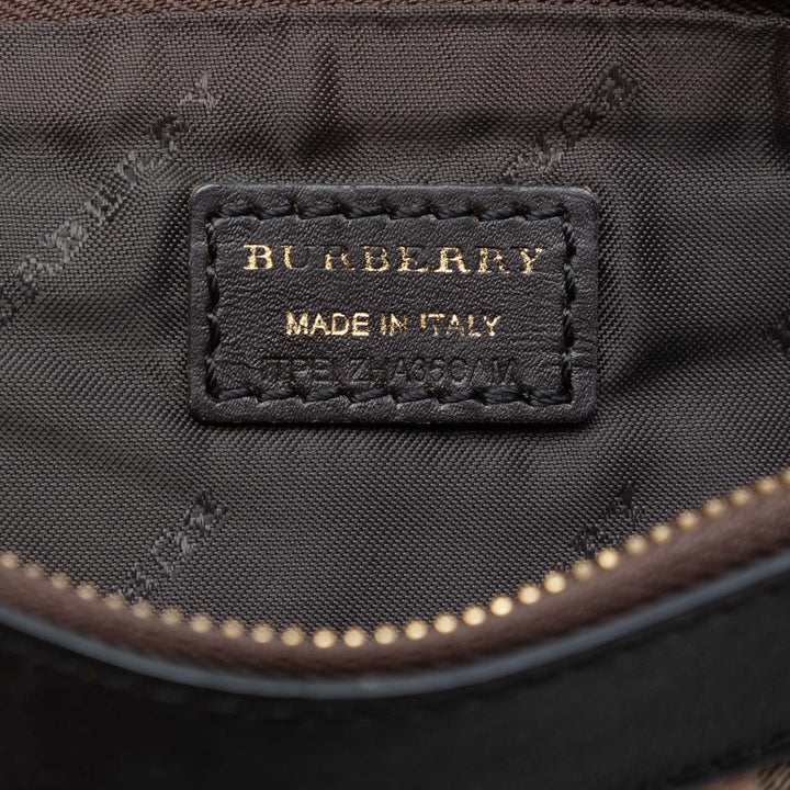 Burberry Haymarket Check Coated Toile Adeline Fold over Pochette
