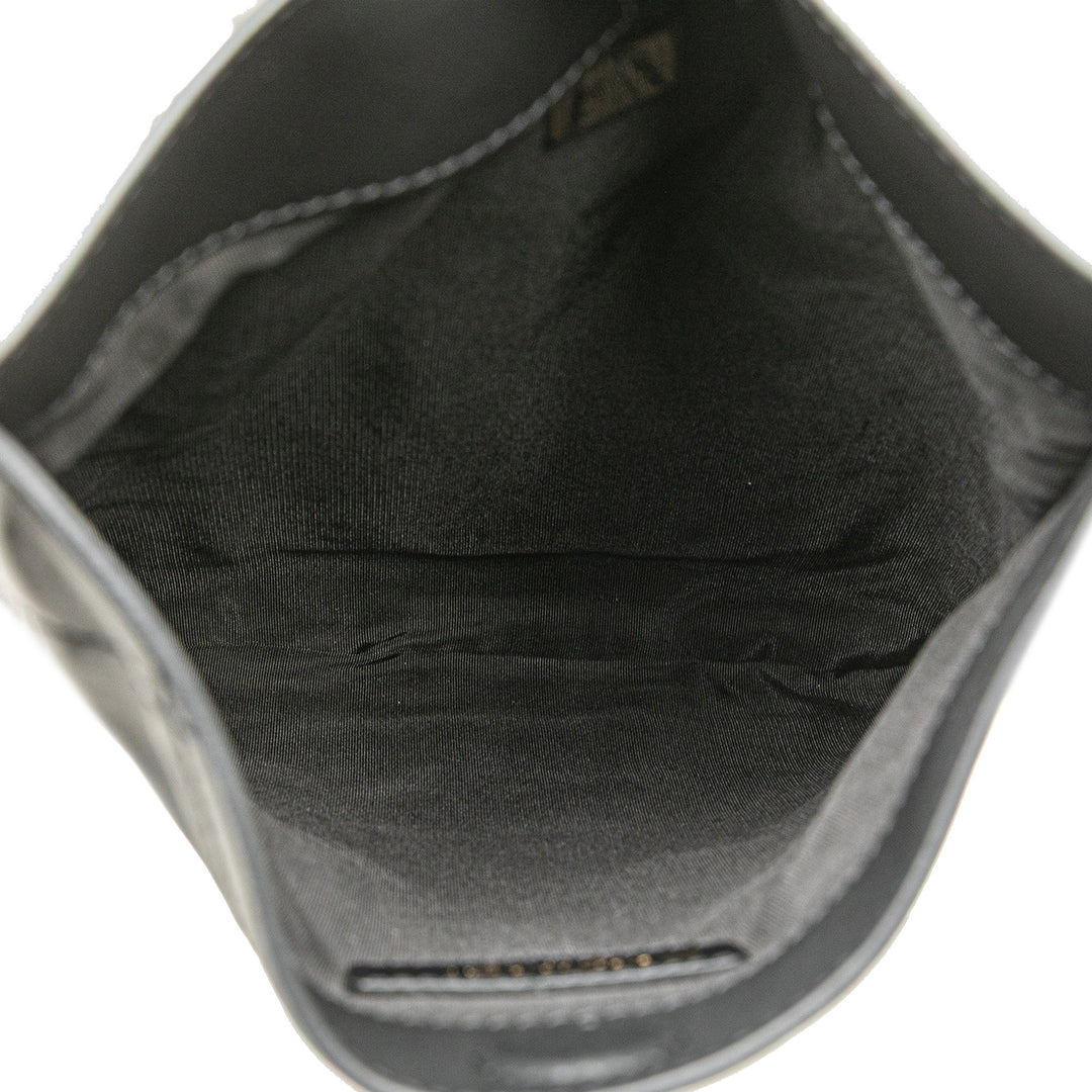 Chanel Matelassé Cuir de veau Chain Flat Sac bandoulière