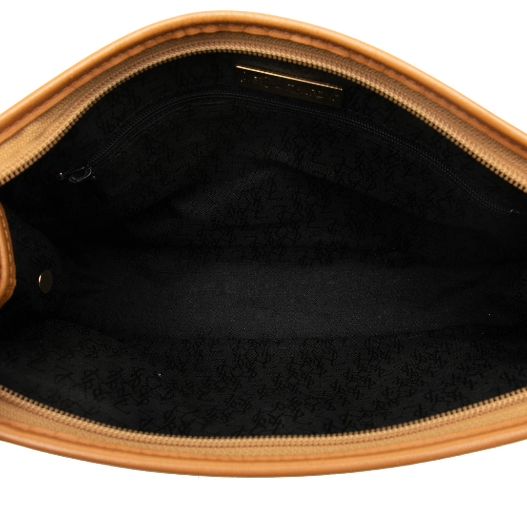 Saint Laurent Cuir à finitions Coated Toile Pochette