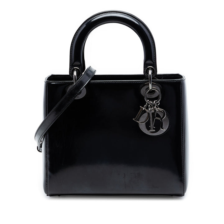 Dior Lady Dior Moyen Noir – vue principale – GABY PARIS