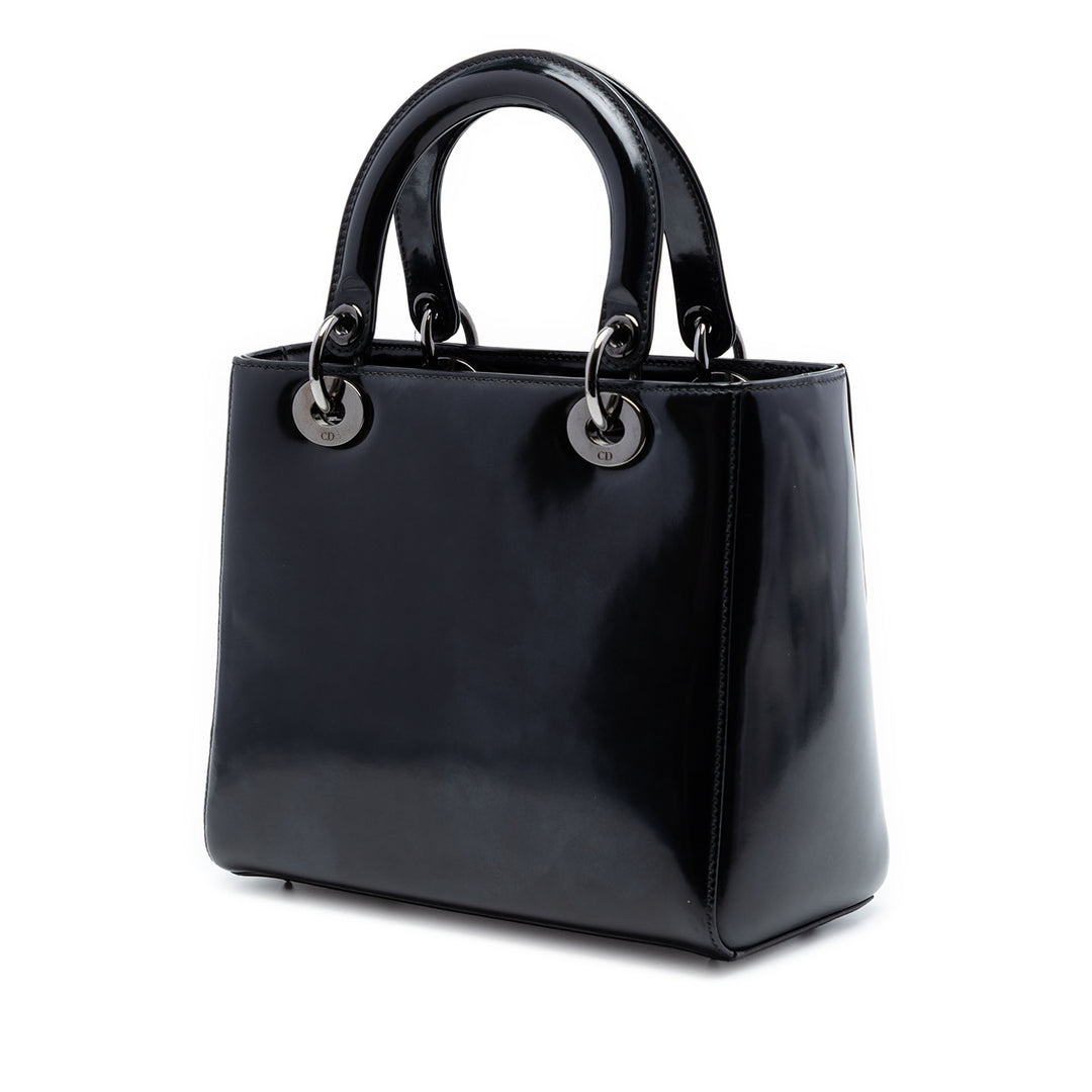 Dior Lady Dior Moyen Noir – vue 2 – GABY PARIS