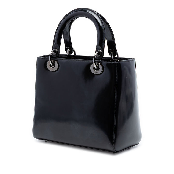 Dior Lady Dior Moyen Noir – vue 2 – GABY PARIS