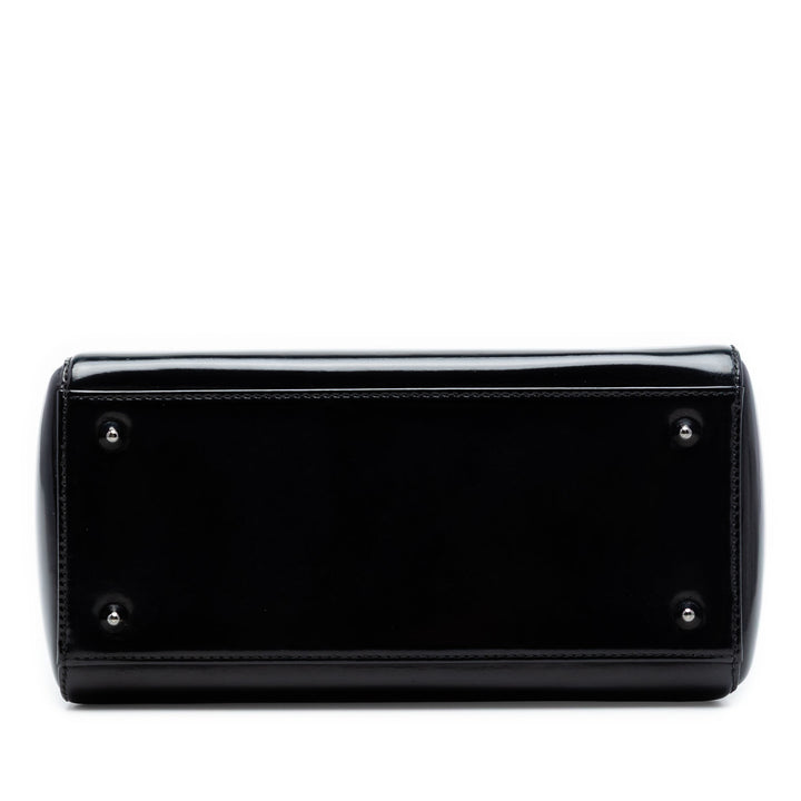 Dior Lady Dior Moyen Noir – vue 3 – GABY PARIS