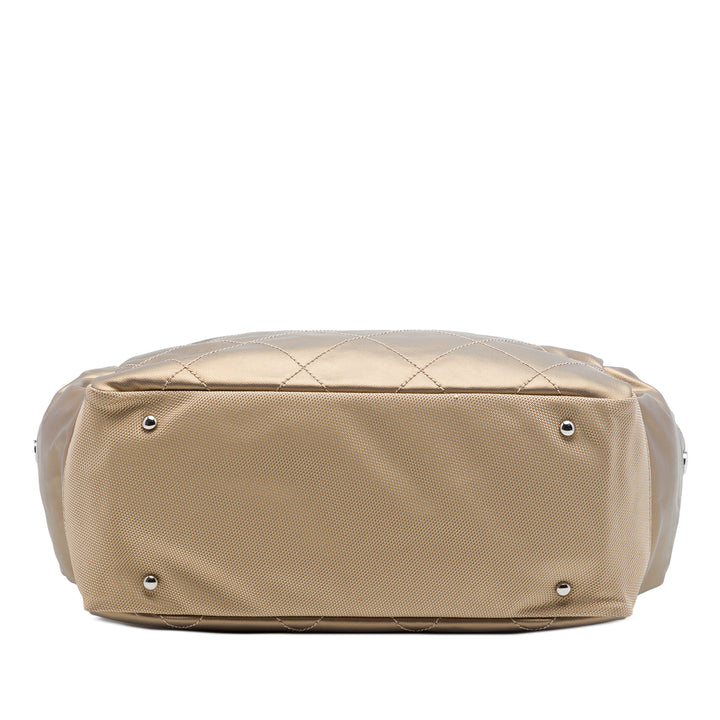 Chanel Matelassé Paris Biarritz Cabas Grand Toile enduite