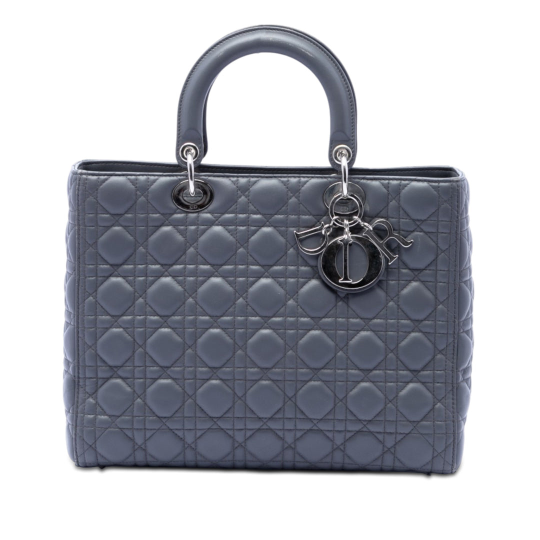 Dior Large Cuir d’agneau Cannage Lady Dior