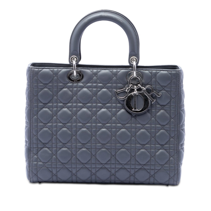Dior Large Cuir d’agneau Cannage Lady Dior