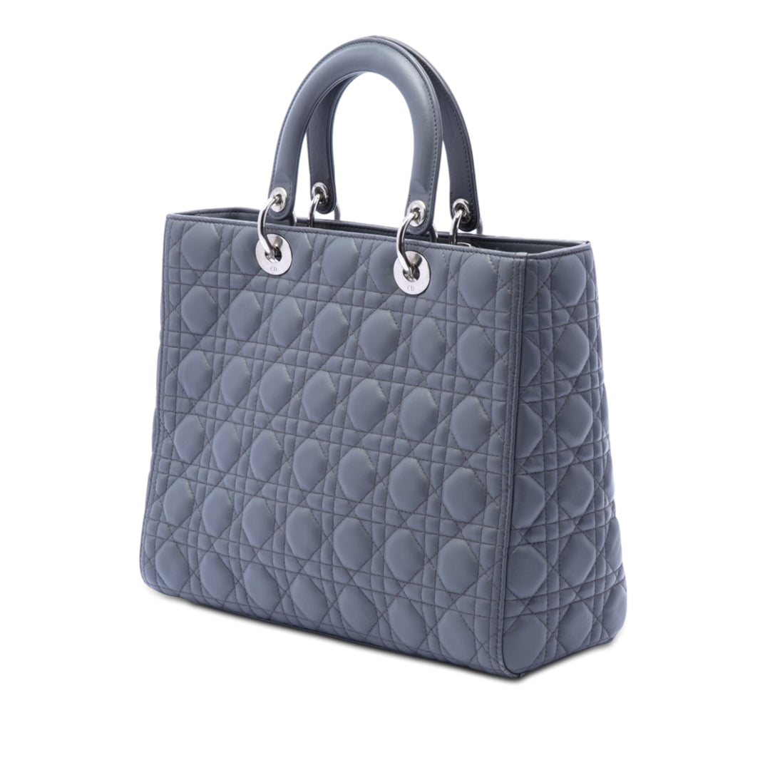 Dior Large Cuir d’agneau Cannage Lady Dior