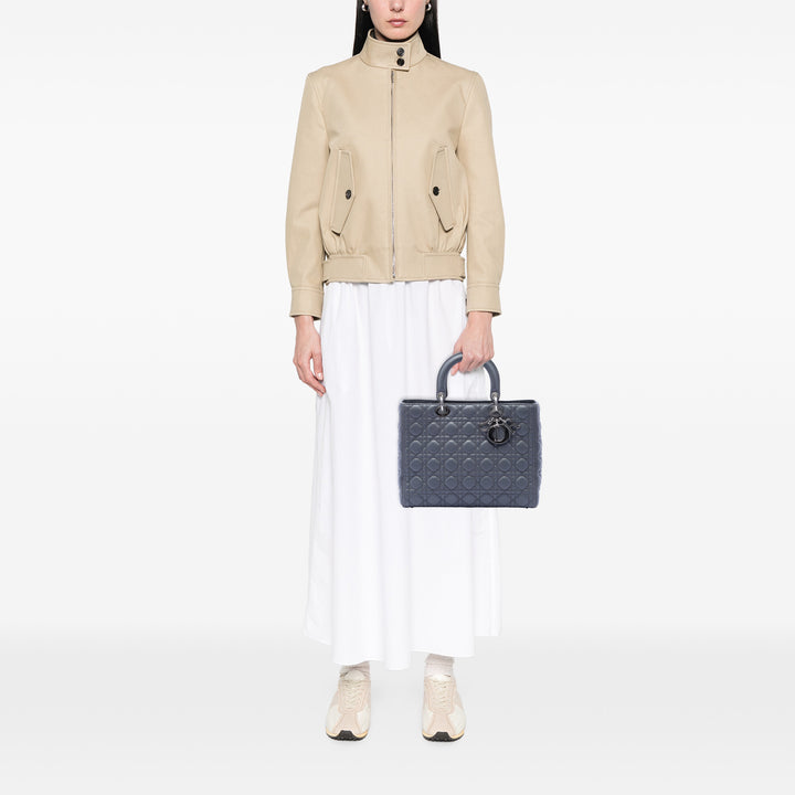 Dior Large Cuir d’agneau Cannage Lady Dior