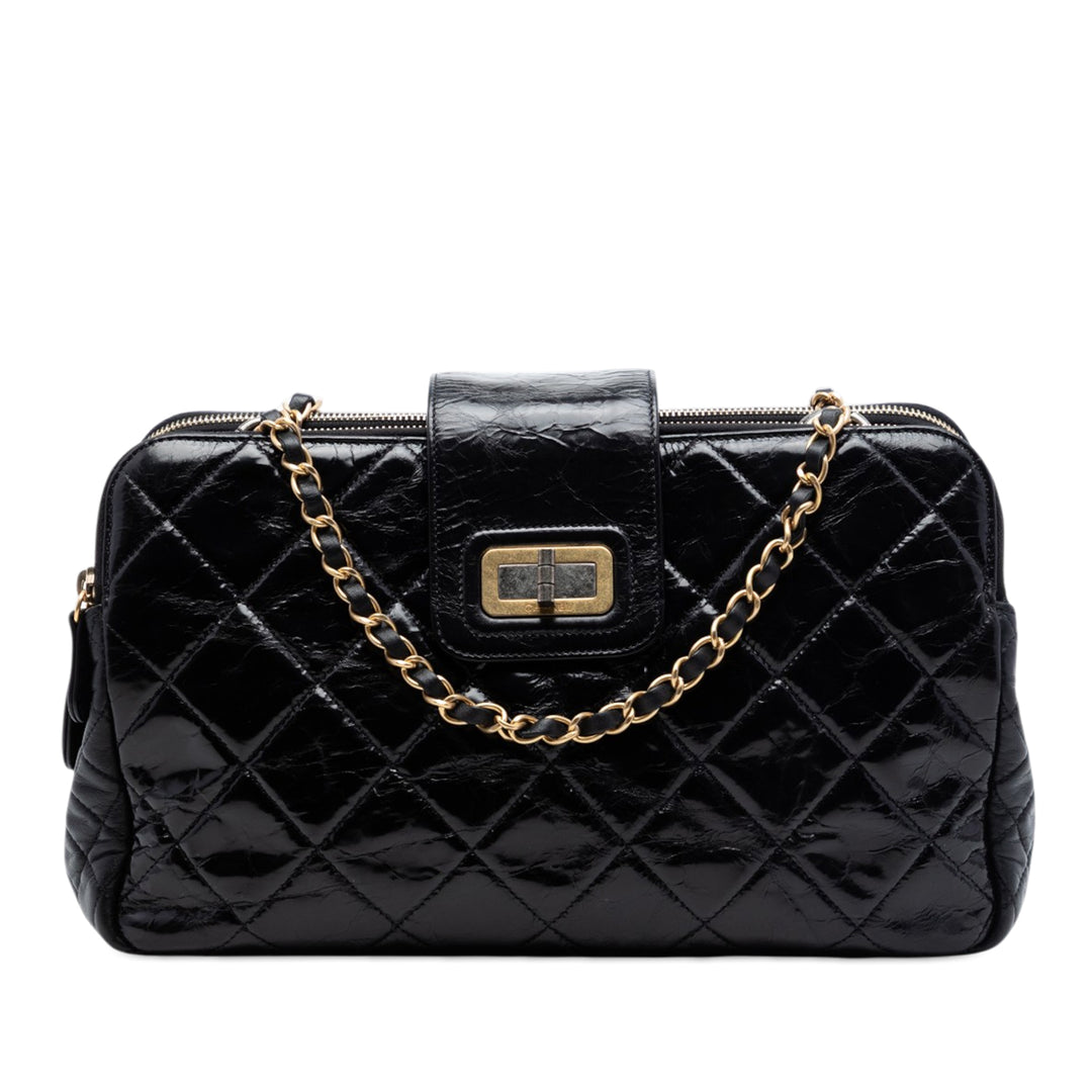Chanel Matelassé Glazed Cuir de veau Reissue Mademoiselle Accordion Cabas