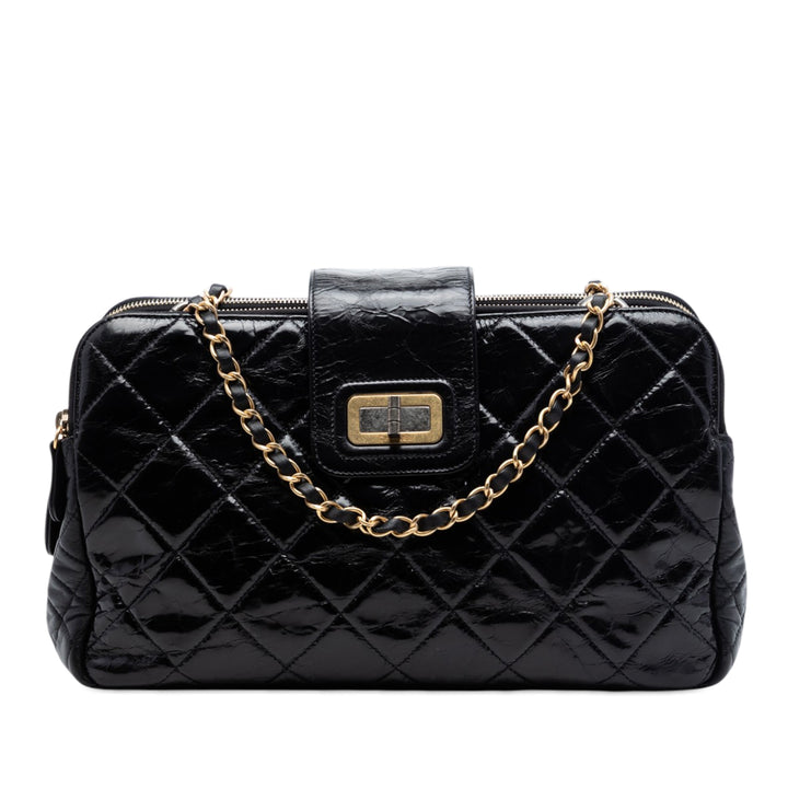 Chanel Matelassé Glazed Cuir de veau Reissue Mademoiselle Accordion Cabas