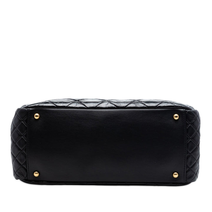 Chanel Matelassé Glazed Cuir de veau Reissue Mademoiselle Accordion Cabas