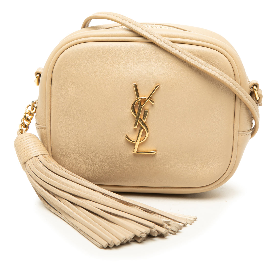 Saint Laurent Sac bandoulière Blogger nappa Beige – vue principale – GABY PARIS